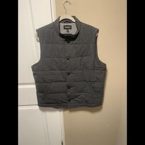 Bonobos Wool Vest Mens Large Gray Spandex Outdoor Hiking